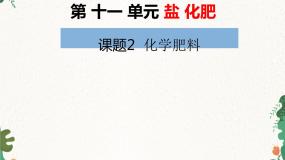 初中化学人教版九年级下册课题2 化学肥料授课课件ppt
