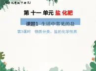 人教版化学九年级下册 第十一单元课题1第三课时 物质的分类、盐的化学性质课件