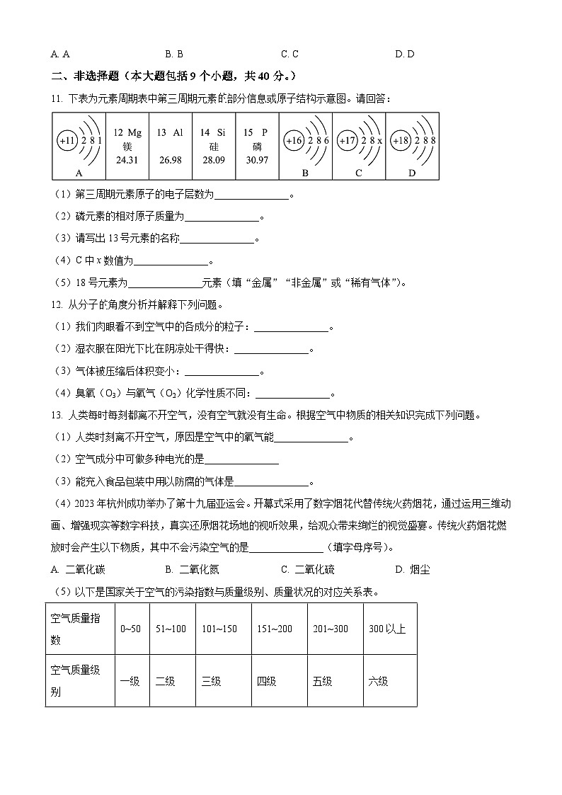 2024年辽宁省抚顺市望花区中考一模化学试题(解析版)第3页