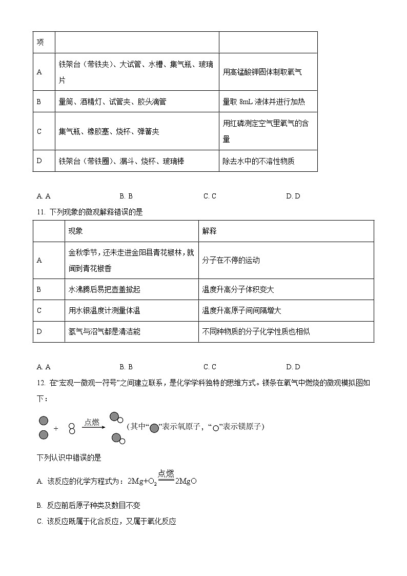 2024年重庆市乌江教育协作体一模化学试题(解析版)03