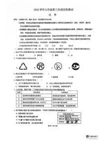 [化学]广东省佛山市南海区桂城街道灯湖初级中化学2023～2024学年九年级下学期6月月考化学试题（图片版，无答案)