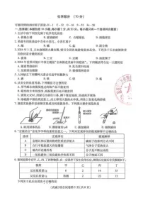 [化学]2024年甘肃省武威市、嘉峪关市、临夏州中考化学真题（图片版，含答案）