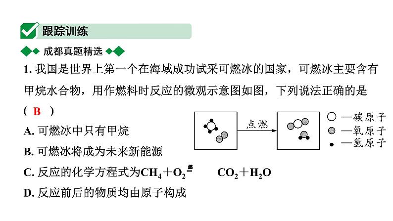 2024成都中考化学二轮复习之中考题型研究 微专题 微观反应示意图(课件)第6页