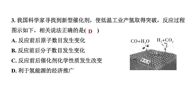 2024成都中考化学二轮复习之中考题型研究 微专题 微观反应示意图(课件)第8页