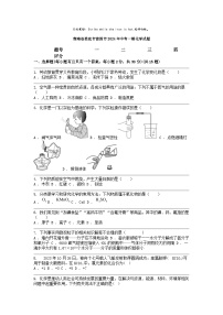 [化学][一模]湖南省娄底市涟源市2024年中考试题