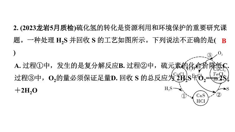 2024福建中考化学二轮中考题型研究 题型二 工艺流程图(课件)第8页