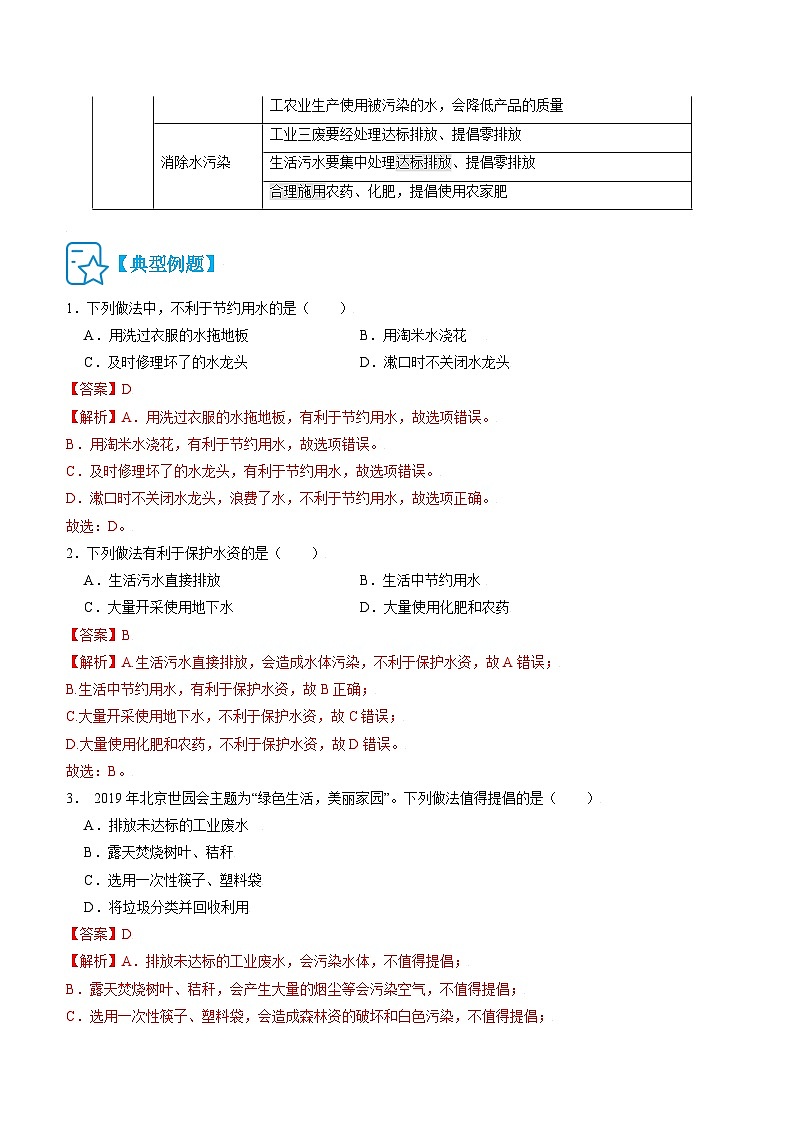 九年级化学(人教版)上册学案:第四单元 总结提升02