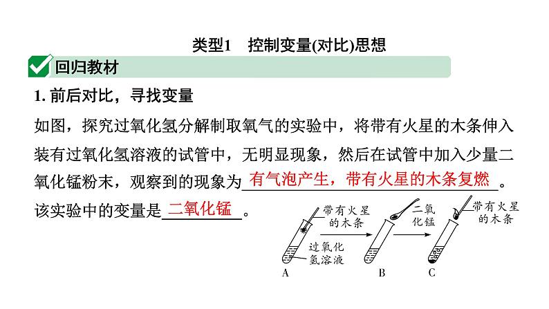 2024海南中考化学二轮重点专题突破 专题一 横向实验归类练(课件)第2页