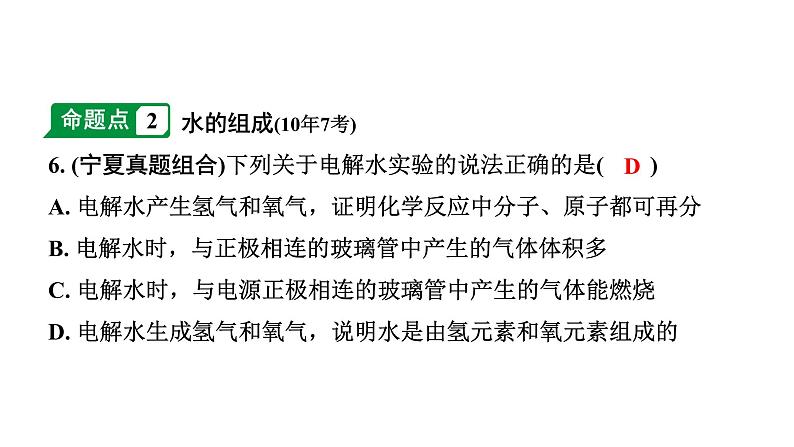 2024宁夏中考化学二轮重点专题突破 主题4 自然界的水(课件)第7页