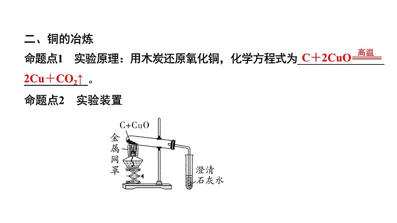 2024山东中考化学二轮专题复习 微专题 金属的冶炼及模拟炼铁装置的应用(课件)第7页