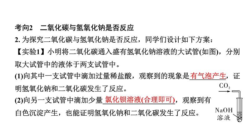 2024山东中考化学二轮专题复习 微专题 无明显现象的探究(课件)06