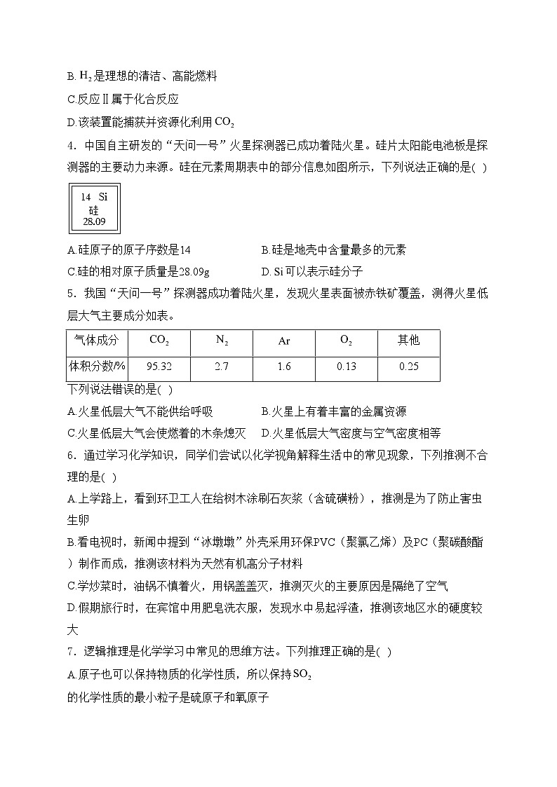甘肃省兰州市2024届九年级下学期中考二模化学试卷(含答案)第2页