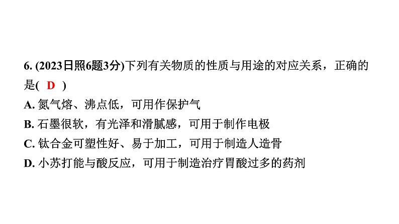 2024山东中考化学一轮复习 中考考点研究 第一单元 走进化学世界(课件)07