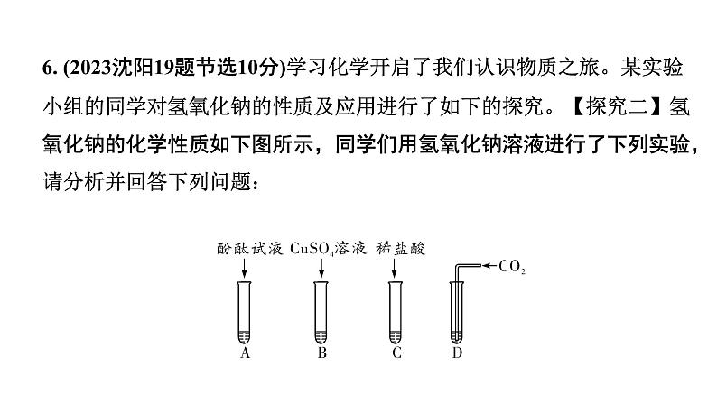 2024沈阳中考化学二轮专题突破 常见的酸和碱(课件)第8页