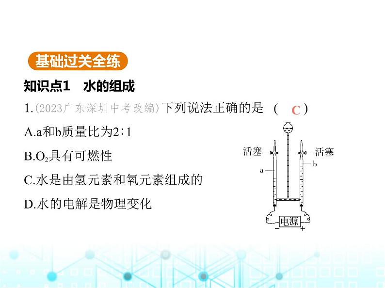 沪教版初中九年级化学上册第2章空气与水资源第4节第1课时水的组成氢气的性质课件02