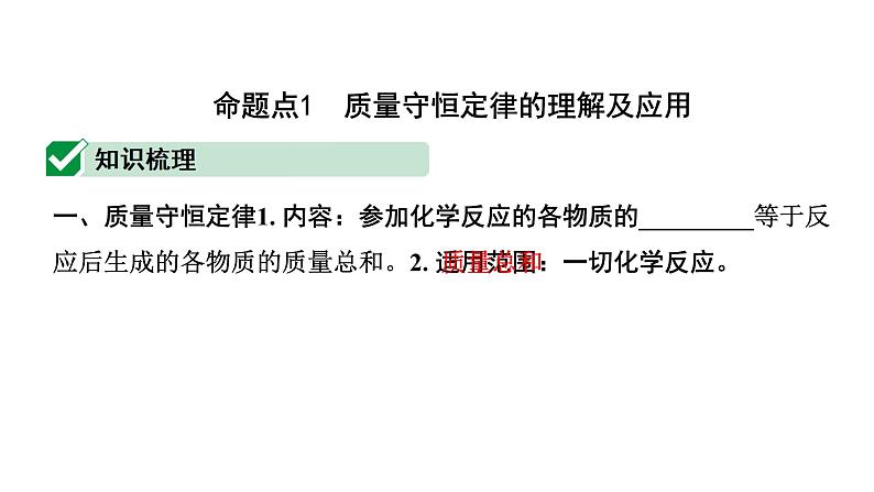 2024长沙中考化学一轮复习 第五单元 化学方程式(课件)第2页