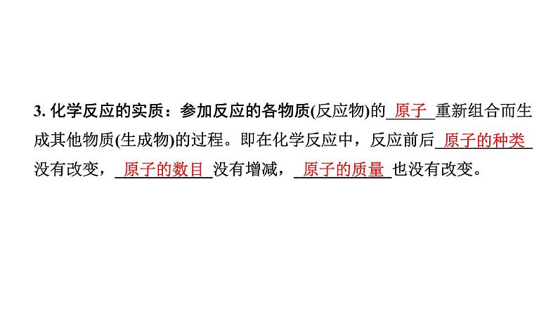 2024长沙中考化学一轮复习 第五单元 化学方程式(课件)第3页