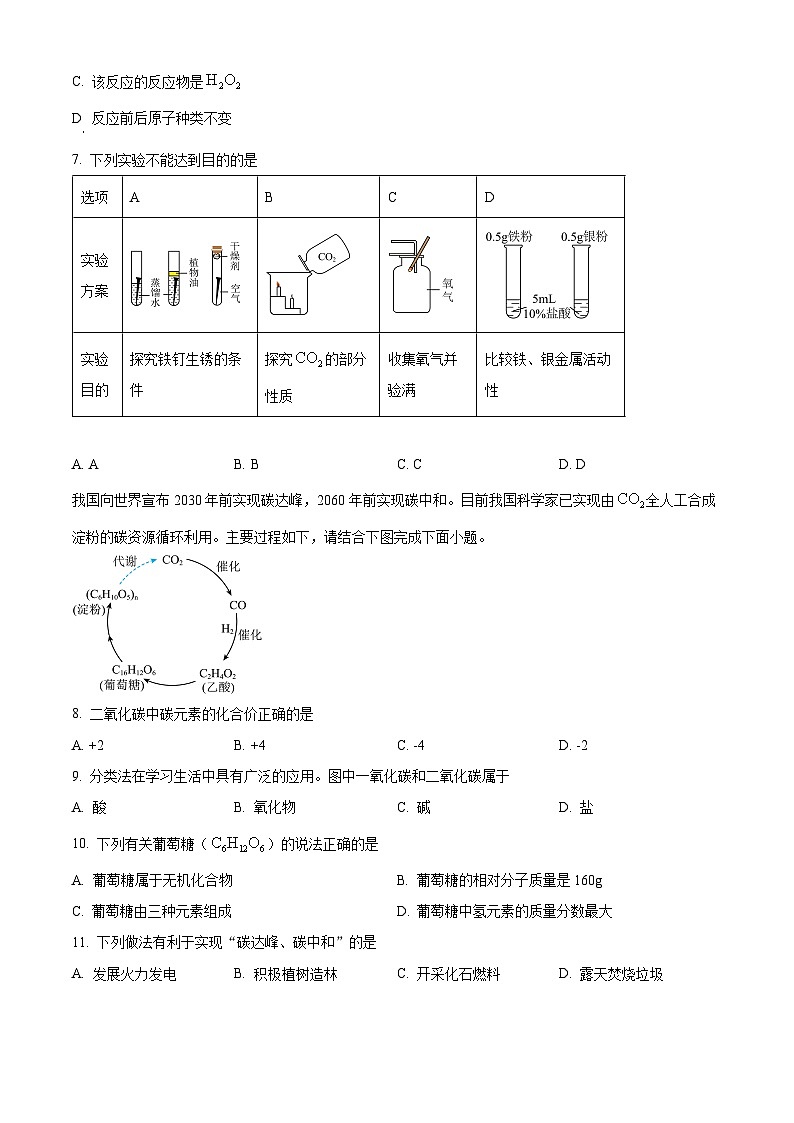 2024年青海省中考化学试题(原卷版)第2页