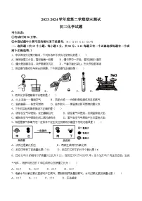 黑龙省望奎县2023-2024学年八年级（五四学制）下学期期末测试化学试卷