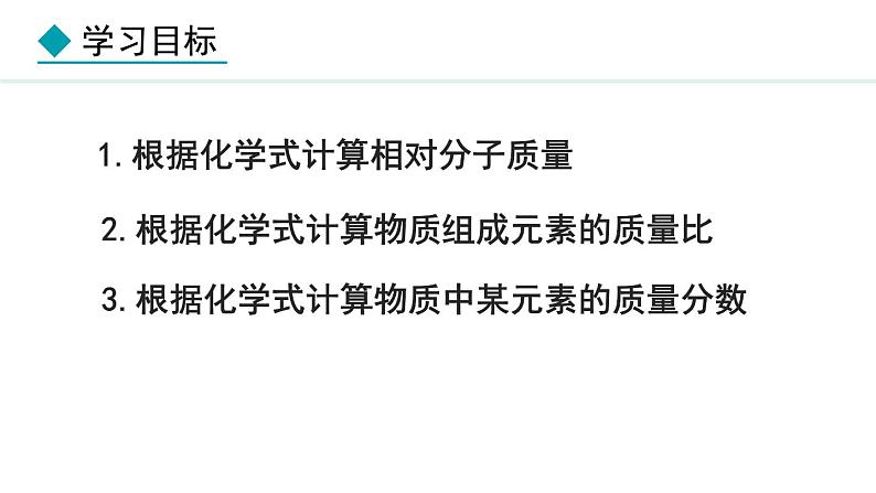 人教版九年级化学上册课件 4.3.3 有关相对分子质量的计算02
