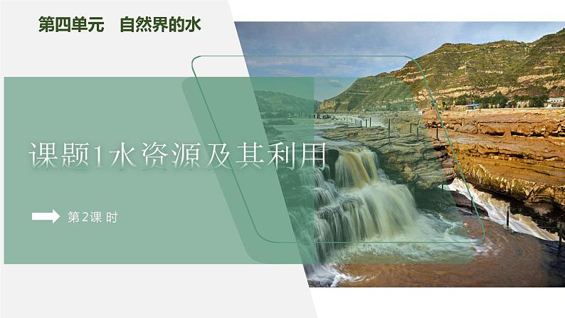 【核心素养】课题1第2课时《水资源及其利用》课件PPT+教学设计+同步练习(含答案和教学反思)01
