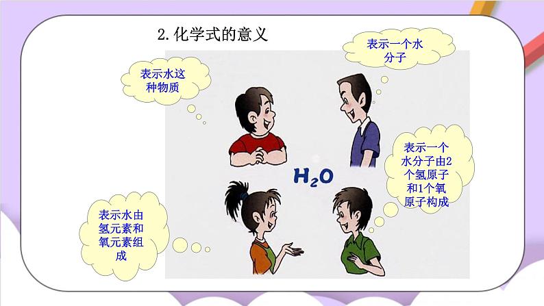 人教版(五四制)化学八年级全册 4.4化学式与化合价 课件第5页