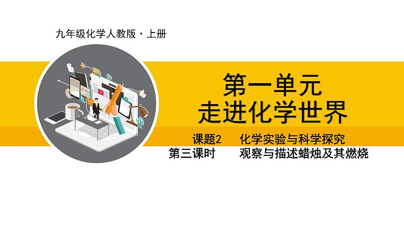 人教版(2024)九年级化学上册课件 1.2.3观察与描述蜡烛及其燃烧01