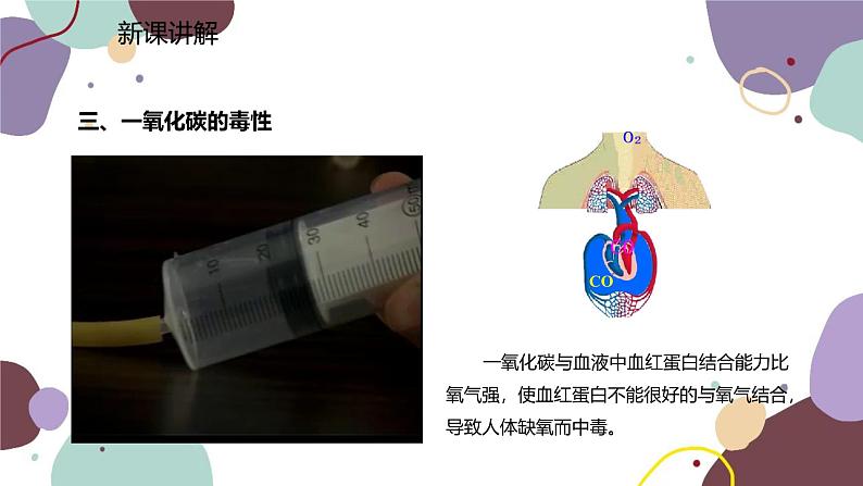 人教版化学九年级上册 6.3.2 一氧化碳课件第5页