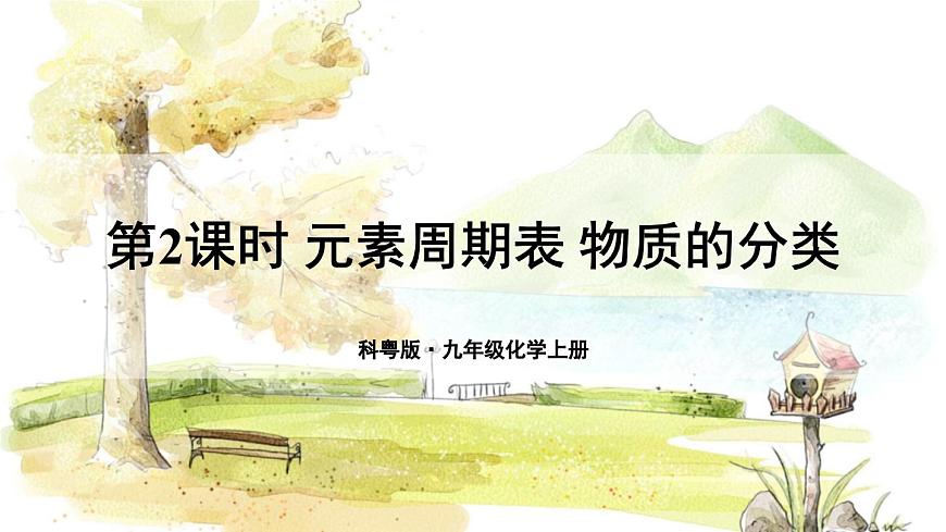 第2課時(shí) 元素周期表 物質(zhì)的分類第1頁