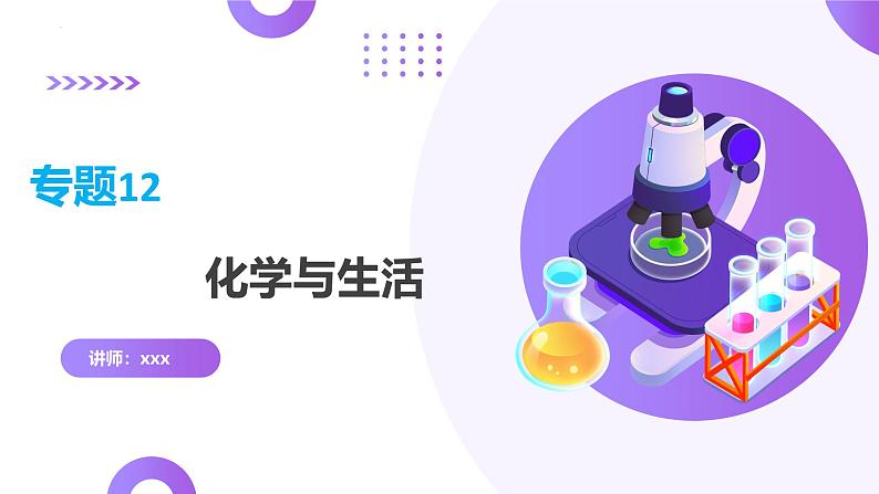 专题12 化学与生活(课件)-中考化学一轮复习讲练测(全国通用)第1页