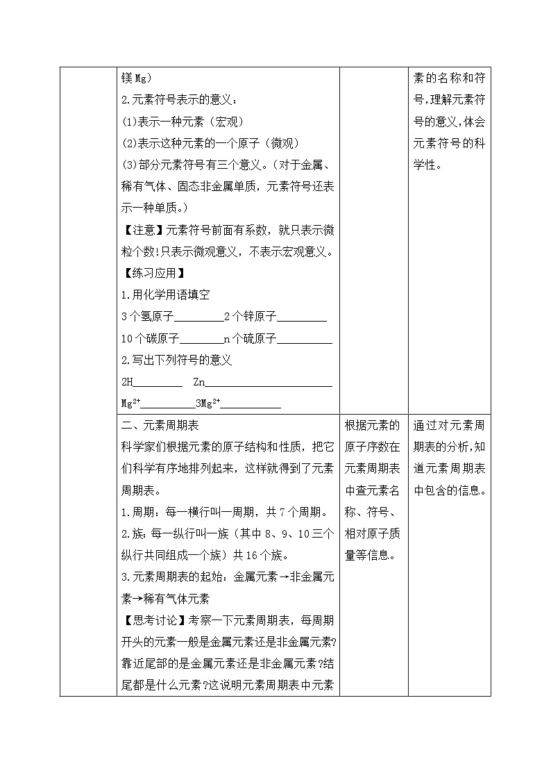 【核心素养】人教版化学九上第3单元课题3 元素 第2课时 课件+教学设计+分层练习02