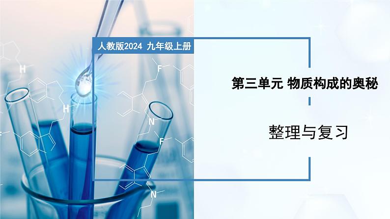 第三单元 物质构成的奥秘 整理与复习-初中化学九年级上册同步教学课件+同步练习(人教版2024)01