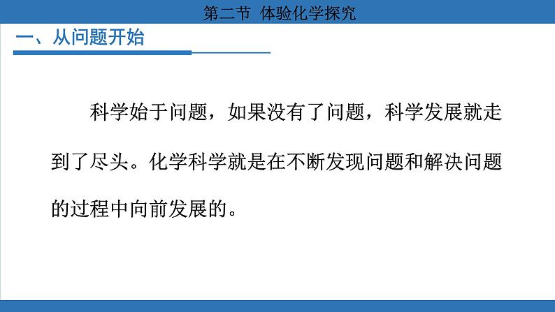 鲁教版(2024)初中化学九年级上册--1.2 体验化学探究 (课件)第3页
