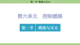 鲁教版（2024）初中化学九年级上册--6.1 燃烧与灭火 （课件）