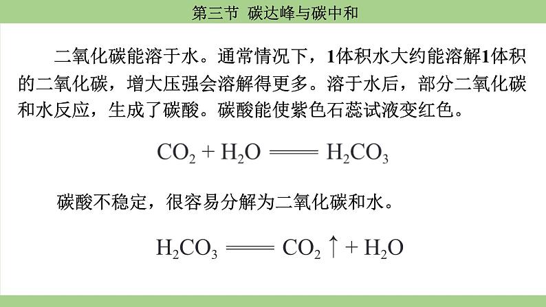 鲁教版(2024)初中化学九年级上册--6.3 碳达峰与碳中和 (课件)第8页