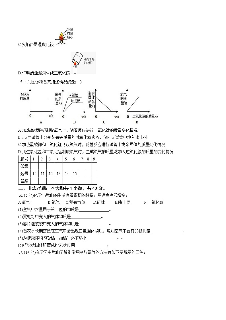 2023-2024学年江苏省盐城市滨海县滨淮初中教育集团九年级(上)第一次月考化学试卷.第3页