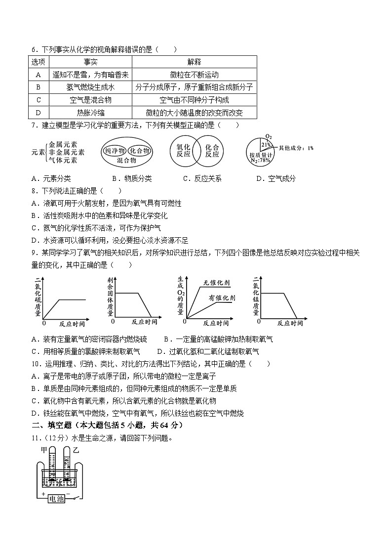 2023-2024学年湖北省孝感市应城市三合镇中学九年级(上)月考化学试卷(10月份).第2页
