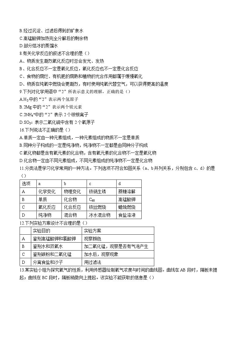 2023-2024学年辽宁省丹东九年级(上)期中测试化学试卷(10月份).第2页
