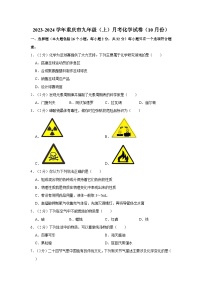 2023-2024学年重庆市九年级（上）月考化学试卷（10月份）