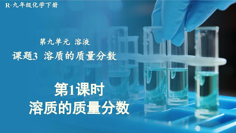 人教版(2024)九年级化学下册-9.3 溶质的质量分数 第1课时(课件+素材)01