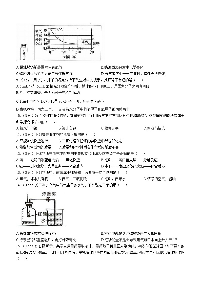 广东省阳江市阳春市第四中学2024--2025学年九年级上学期10月月考化学试题(无答案)第2页