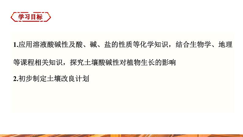 【新教材新课标】人教版九年级下册化学跨学科实践活动9 探究土壤酸碱性对植物生长的影响课件02
