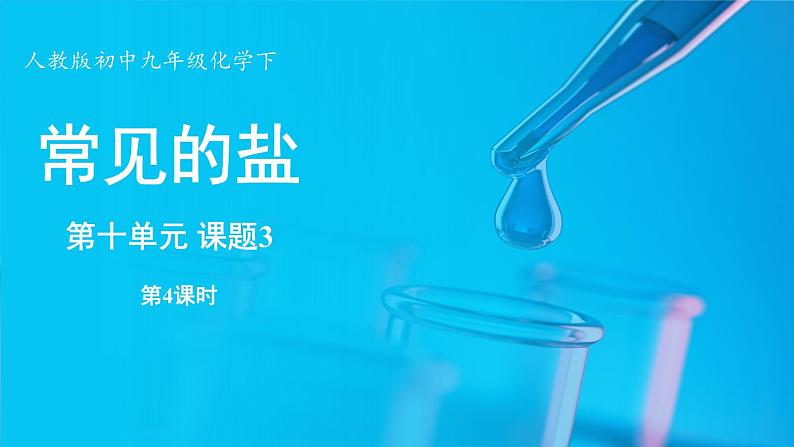 第十单元 课题3 常见的盐(第四课时)第1页