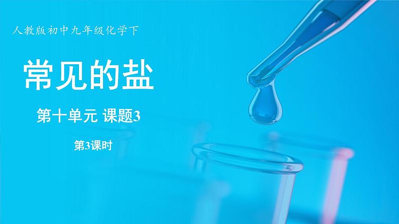 第十单元 课题3 常见的盐(第三课时)第1页