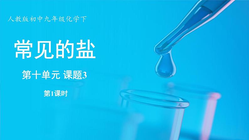 第十单元 课题3 常见的盐(第一课时)第1页
