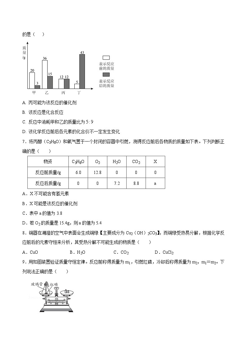 人教版九年级化学上册同步测试优选卷第二次月考测试卷(原卷版+解析)第2页