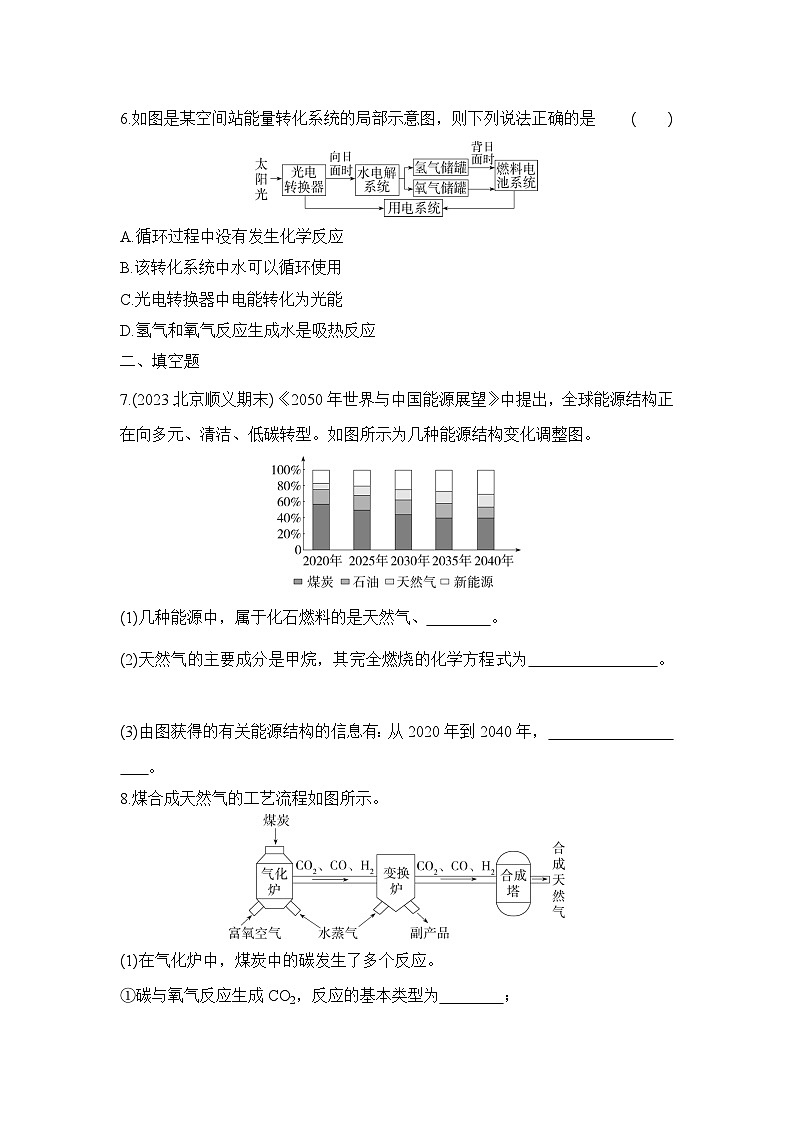 人教版(2024)初中化学九年级上册 第七单元 课题2 燃料的合理利用与开发 第1课时 练习题第2页