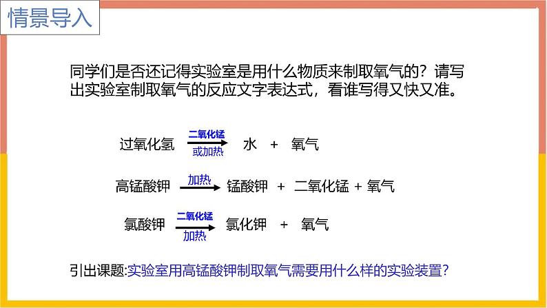 人教版(2024)九年级化学上册实验活动1氧气的实验室制取与性质ppt课件第2页