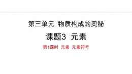 人教版（2024）九年級(jí)化學(xué)上冊(cè)3.3元素第一課時(shí)課件
