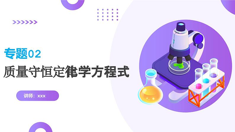 2025年中考化学一轮复习讲练测课件 专题02 质量守恒定律 化学方程式(含解析)第1页
